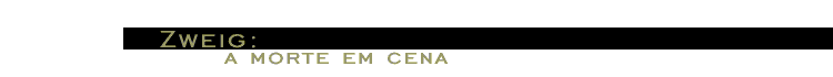 Zweig: a morte em cena